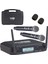 URX-186EE Uhf 2X100 Kanal Çiftli Kablosuz El Mikrofonu Çift Anten LCD Ekran 2