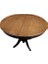 Masa Baba Ayak Klasik Kayın Kaplama Mdf Tabla Ihlamur Ayak Ceviz Boya 110CM Açılır 1