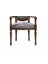 Sandalye ST Zus036 Model Tam Oyma Madalyon Model Gri Kumaş Ortopedik Parlak Ceviz 2