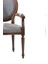 Sandalye ST Zus036 Model Tam Oyma Madalyon Model Gri Kumaş Ortopedik Parlak Ceviz 4