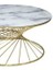 Brc Orta Sehpa Rivoli Model Beyaz Mermer Cam Metal Gold Renk Kaplam Ayak El Yapım 3