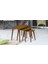 Zigon Osm Oval Model Sehpa Parlak Ceviz Nature Renk Kayın Ince Torna Retro Ayak 2