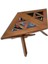 Orta Sehpa-Zigon St Yonca Model Geometrik Ceviz Kayın Retro Mdf Tabla El Yapım 2
