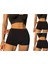 Kadın Kaşkorse Kumaş Boxer Şort Külot 3lü Set Siyah Siyah Siyah 60300 2