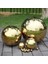 Altın Gazing Içi Boş Küre Cilalı Parlak Küreler Aus Paslanmaz Çelik 120MM + 138MM Altın (Yurt Dışından) 5
