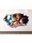 Korkunç Kadın Palyaço Full Hd Baskı 3D Modern Duvar Sticker 1