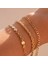 Küba CHAIN-4MM-18CM Sunıbı Klasik Yılan Zincir Bilezikler Kadınlar Için Trend Altın Kaplama Paslanmaz Çelik Küba Zincir Bileklik Trendy Kadın Hediyeler Takı (Yurt Dışından) 3