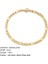 YS32822-4MM Gd Su Geçirmez 4 mm Katı Elmas Kesim Örgülü Büküm Halat Link Zinciri Bilezikler Erkekler Kadınlar Için Basit Trendy Paslanmaz Zarif Takı (Yurt Dışından) 1