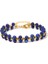 4mm Lapis Lazuli Ayarlanabilir 4 mm Boncuk Wrap Bilezik Doğal Taş Örgülü Bilezik Altın Renk Zincir Opal Emperyal Taş Boho Çakra Yoga Kadın Erkek Takı (Yurt Dışından) 1