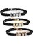 1-5 Boncuk 21 cm Polishedplus Özelleştirilmiş Bilezik Titanyum Çelik Deri Örgü Erkek Özel Mektup Adı Boncuklu Kişiselleştirilmiş Baba Doğum Günü Hediyesi (Yurt Dışından) 3