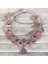 BE037 18 cm Baopon Avrupa Tarzı Vintage Gümüş Kaplama Kristal Charm Bilezik Kadınlar Fit Orijinal Dıy Güzel Bilezik Takı Hediye (Yurt Dışından) 5