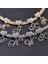 N Hip Hop Bling A-Z Cursive Ilk Harf Küba Zincir Bilezikler Kadınlar Için Buzlu Out Rhinestone Prong Küba Bilezik Trendy Takı (Yurt Dışından) 5