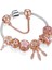 Açık Sarı Altın Renk 18 cm Moda Antik Gümüş Kaplama Pa Bilezikler Bilezik Kristal Kalp Charm Boncuk Bilezik Kadınlar Için Dıy Orijinal Takı Hediye (Yurt Dışından) 4