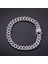 Gümüş 9.5 Inç Uwın 9mm Buzlu Out Küba Bağlantı Bilezik Zirkon Hip Hop Moda Punk Zincir Bling Bling Charms Takı (Yurt Dışından) 5