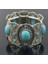 Gümüş Tribal Etnik Bohem Hint Vintage Metal Taş Sikke Bilezik Çingene Boho Bilezik Festivali Kadın Erkek Türk Afrika Takı (Yurt Dışından) 1