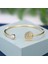 Altın Moda Hayat Ağacı Açık Bilezik Kadınlar Için Beyaz Zirkon Charm Altın Renk Bilezik Boho Takı Hediye Kadınlar Için Pulsera De Mujer (Yurt Dışından) 2