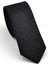 Füme Kırcıl Siyah Dokuma Kumaş Mendilli Slim Fit Kravat SDK230916 1
