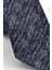 Füme Gri Kırcıl Lacivert Dokuma Kumaş Mendilli Slim Fit Kravat SDK230919 3