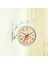 Istasyon Saati Retro Vintage Stil Saat Süsü Hava Geçirmez Bahçe Saati Beyaz Için Bahçe Saati (Yurt Dışından) 5
