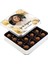 Fotoğraflı Doğum Günü Hediyesi Tahinli Truffle Çikolata (Metal Kutu) - Gold Balonlu 1