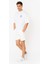 Leave Oversize T-Shirt Erkek - Beyaz 3