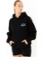 Racquet Lovers Oversize Hoodie Kadın - Siyah 1
