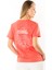 Flower Regular T-Shirt Kadın - Somon 2