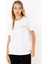 Wave Regular T-Shirt Kadın - Beyaz 1