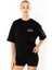 Racquet Lover Oversize T-Shirt Kadın - Siyah 1