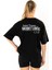 Racquet Lover Oversize T-Shirt Kadın - Siyah 2