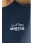 Racquet Club Oversize Sweatshirt Kadın - Lacivert 5