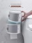 Tuvalet Dokusu Boxtoilethouse Depolama Rulo Kağıt Tutucu Delikli Duvar Asılı Raf Çok Fonksiyonlu Lamine Su Geçirmez | Kağıt Tutucular (Gri) (Yurt Dışından) 4