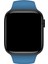 Watch 2 3 4 5 6 7 8 9 Se 42 44 45 49MM Uyumlu Spor Silikon Kordon Denim Mavi Kayış 3