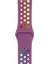 Watch 2 3 4 5 6 7 8 9 Se 42 44 45 49MM Uyumlu Delikli Spor Silikon Kordon Violet Rainbow 1