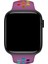 Watch 2 3 4 5 6 7 8 9 Se 42 44 45 49MM Uyumlu Delikli Spor Silikon Kordon Violet Rainbow 3