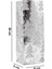 Yılbaşı Temalı Metalik Gümüş Kese Kağıdı 8X20X5 cm 10 Adet Model:19 4