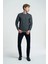 Erkek Siyah Regular Fit Erkek Sweatshirt LF2034053 1