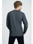 Erkek Siyah Regular Fit Erkek Sweatshirt LF2034053 4