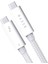 Thunderbolt 4 Kablo - 40 Gb/s, 8K ,100W Şarj, Thunderbolt 3 ile geriye dönük uyumlu Beyaz | 0.8M RC21-01860200-R3M1 1