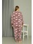 Welsoft Polar Kadın Büyük Beden Lila Pijama Takımı 808044 4