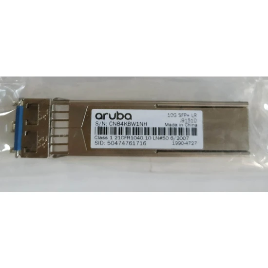 Aruba 10G Sfp+ Lr J9151D Class1 21CFR1040 10 Sfp Transceiver