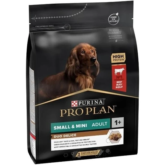 Pro Plan Duo Delice Small Adult Küçük Irk Biftek ve Pirinçli Yetişkin Köpek Mamasi 2,5 kg