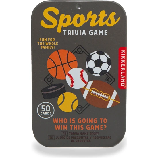 Kikkerland Spor Bilgi Yarışması Trivia Game Parti ve Eğlence Oyunu Ingilizce