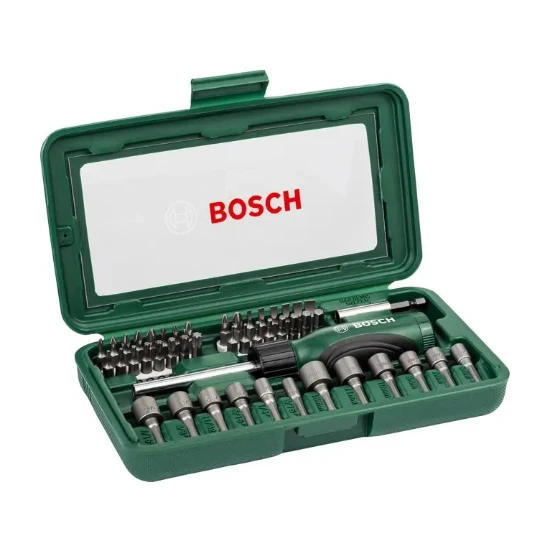 Bosch Lokma Seti Bits Uç Seti Cırcırlı Tornavida Lokma Seti 46 Parça