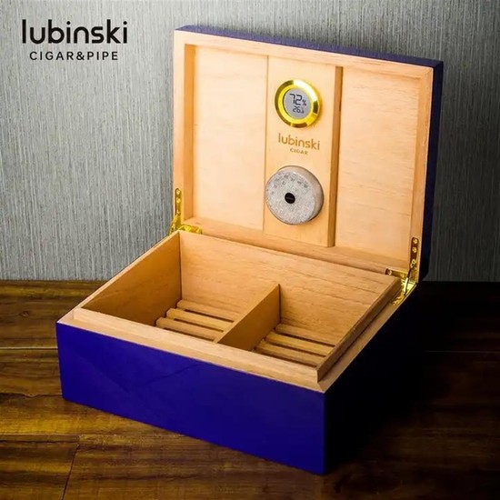 Lubinski Humidor Lacivert Lake Lion 50S Puro Kutusu Fiyatı