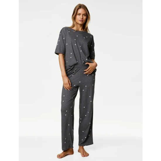 Marks & Spencer Cool Comfort™ Kısa Kollu Pijama Takımı