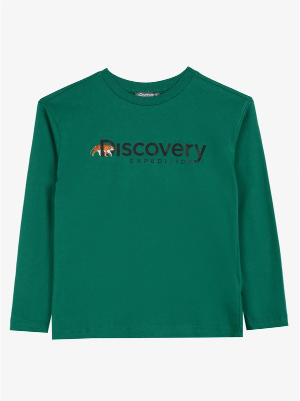 Discovery Expedition Baskılı Yeşil Erkek Çocuk T-Shirt D3WB-TST2