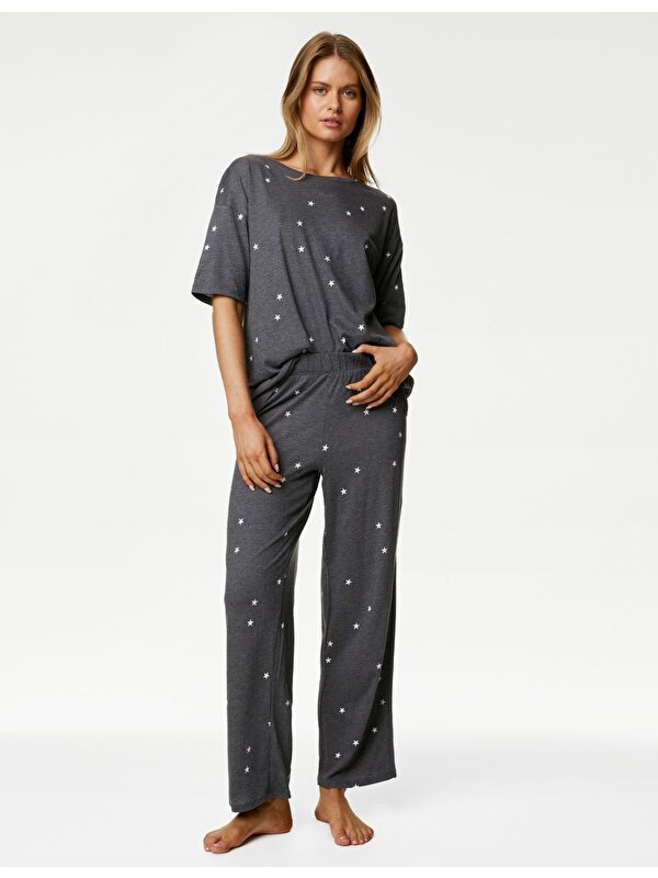 Marks & Spencer Cool Comfort™ Kısa Kollu Pijama Takımı