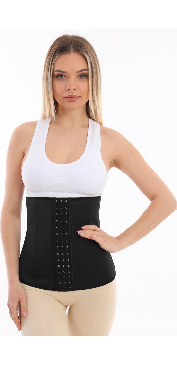 Emba Korse Bel Destekleyici Askısız Sıkılaştırıcı Lateks Doğum Sonrası Latex Korse Bel ve Göbek Korsesi görsel 3