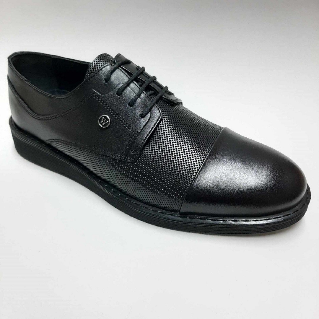 Red Walker Deri Casual Siyah Bağcıklı Erkek Ayakkabı C-813475 görsel 2